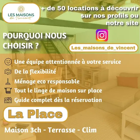 Сasa de vacaciones La Place, Clim - Double Terrasse Arlés